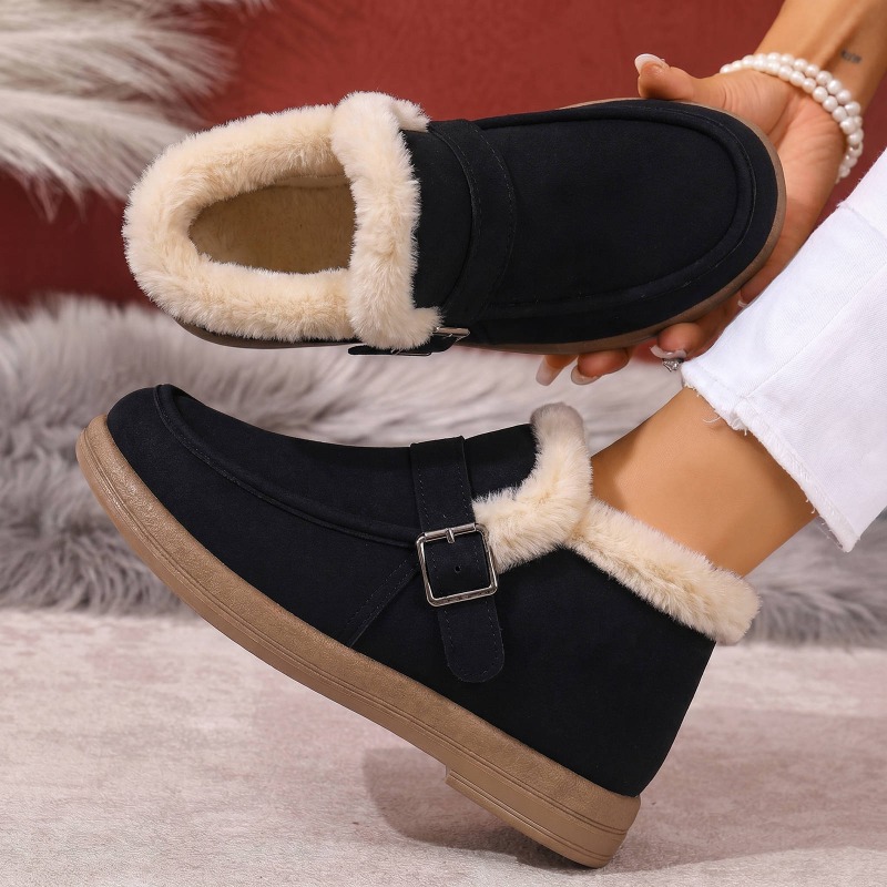 Snow Boot Fur Lined - Women Ankle Winter Snow Boots Faux