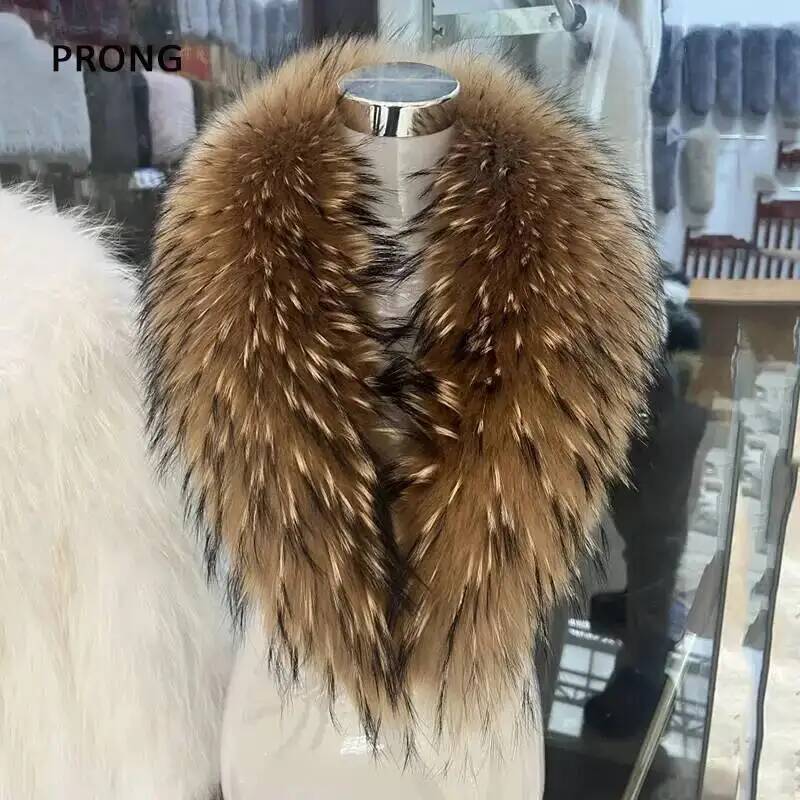 Natural Raccoon Fur Collar Rea - огляд і ціна Winter Clothing Deals