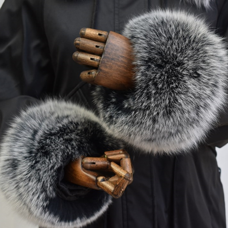Fox Fur Cuffs For Women Whole  - огляд і ціна Winter Clothing Deals