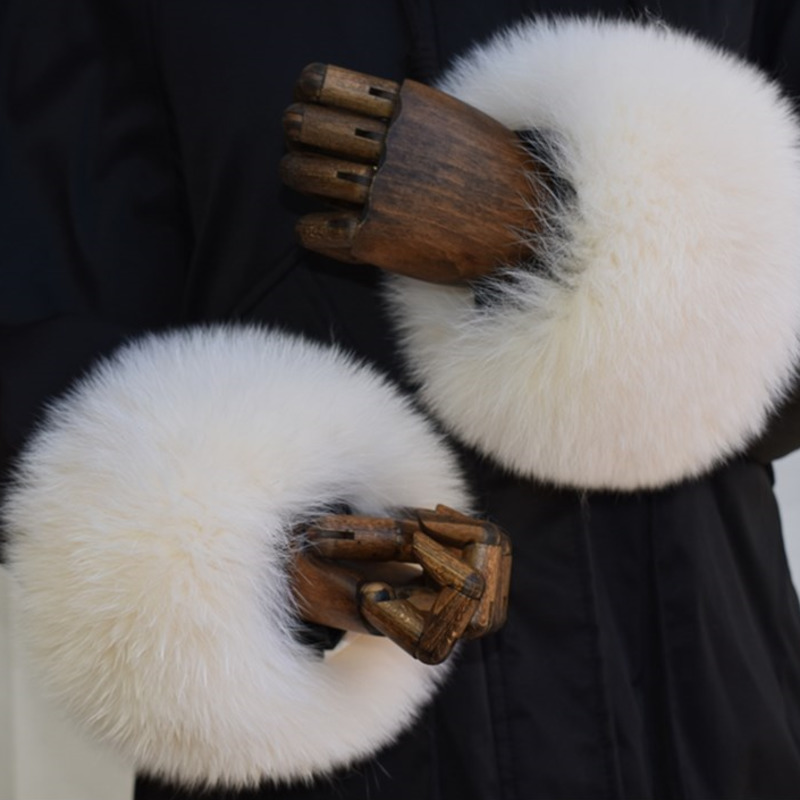 Fox Fur Cuffs For Women Whole  - огляд і ціна Winter Clothing Deals