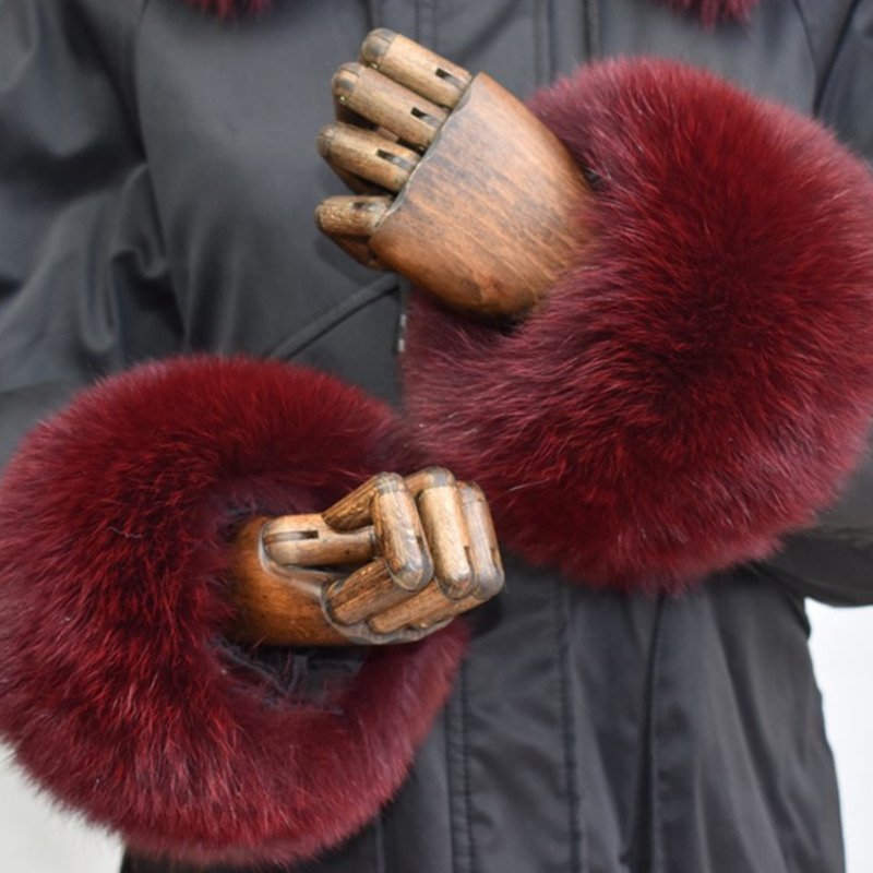 Fox Fur Cuffs For Women Whole  - огляд і ціна Winter Clothing Deals