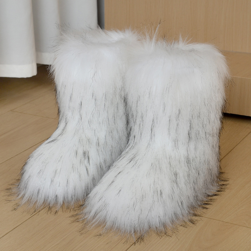 Women Mid Tube Winter Snow Boo - огляд і ціна Snow Boot Fur Lined