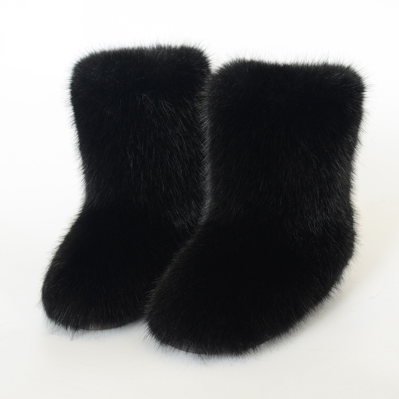 Women Mid Tube Winter Snow Boo - огляд і ціна Snow Boot Fur Lined