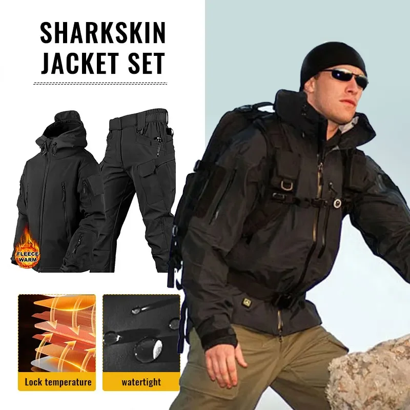 Men Thicken Soft Shell Winter  - огляд і ціна Winter Clothing Hiking