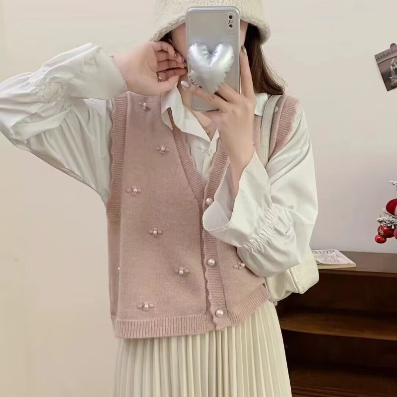 Pink Knit Vests For Women Casu - огляд і ціна Winter Clothing Trends 2025 Women'S