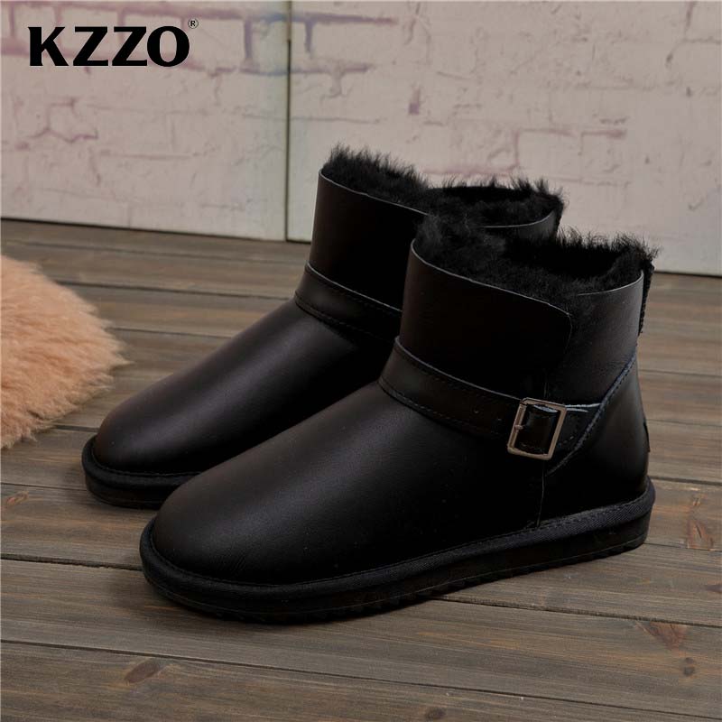 KZZO 2025 New Men Casual Real  - огляд і ціна Snow Boot Fur Lined