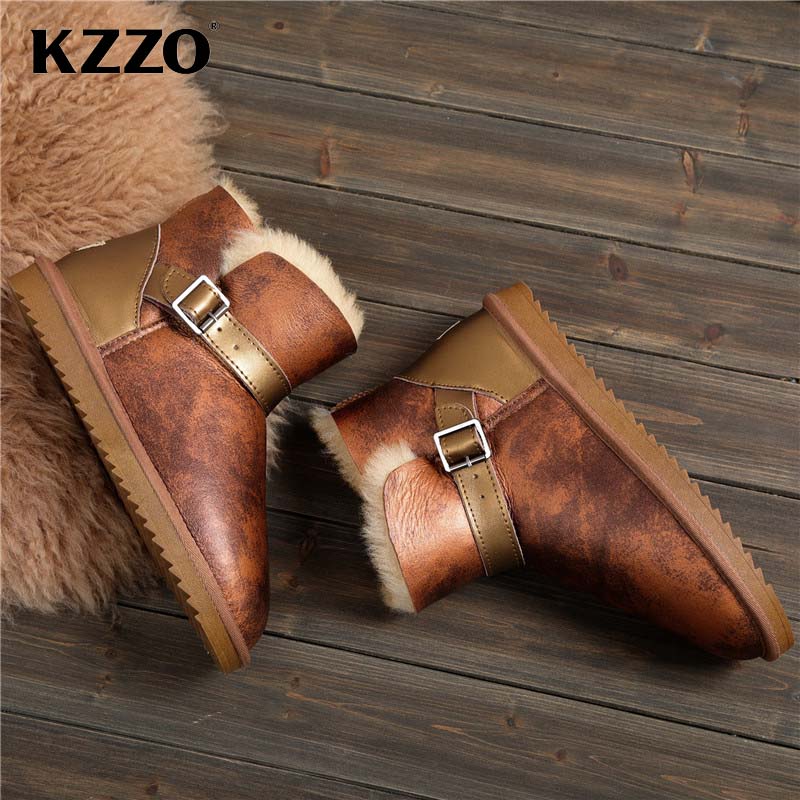 KZZO 2025 New Men Casual Real  - огляд і ціна Snow Boot Fur Lined