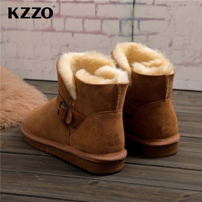 KZZO 2025 New Men Casual Real  - огляд і ціна Snow Boot Fur Lined