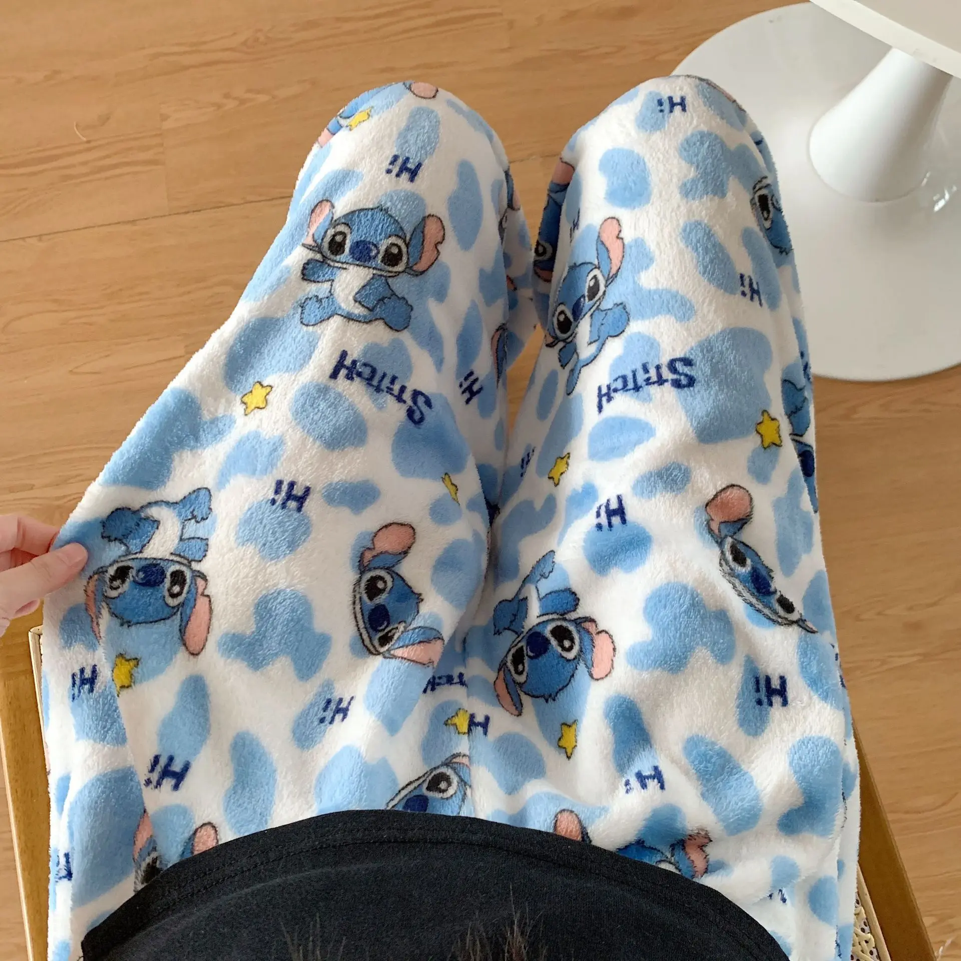 Cartoon Stitch Flannel Pajamas - огляд і ціна Winter Clothing Deals
