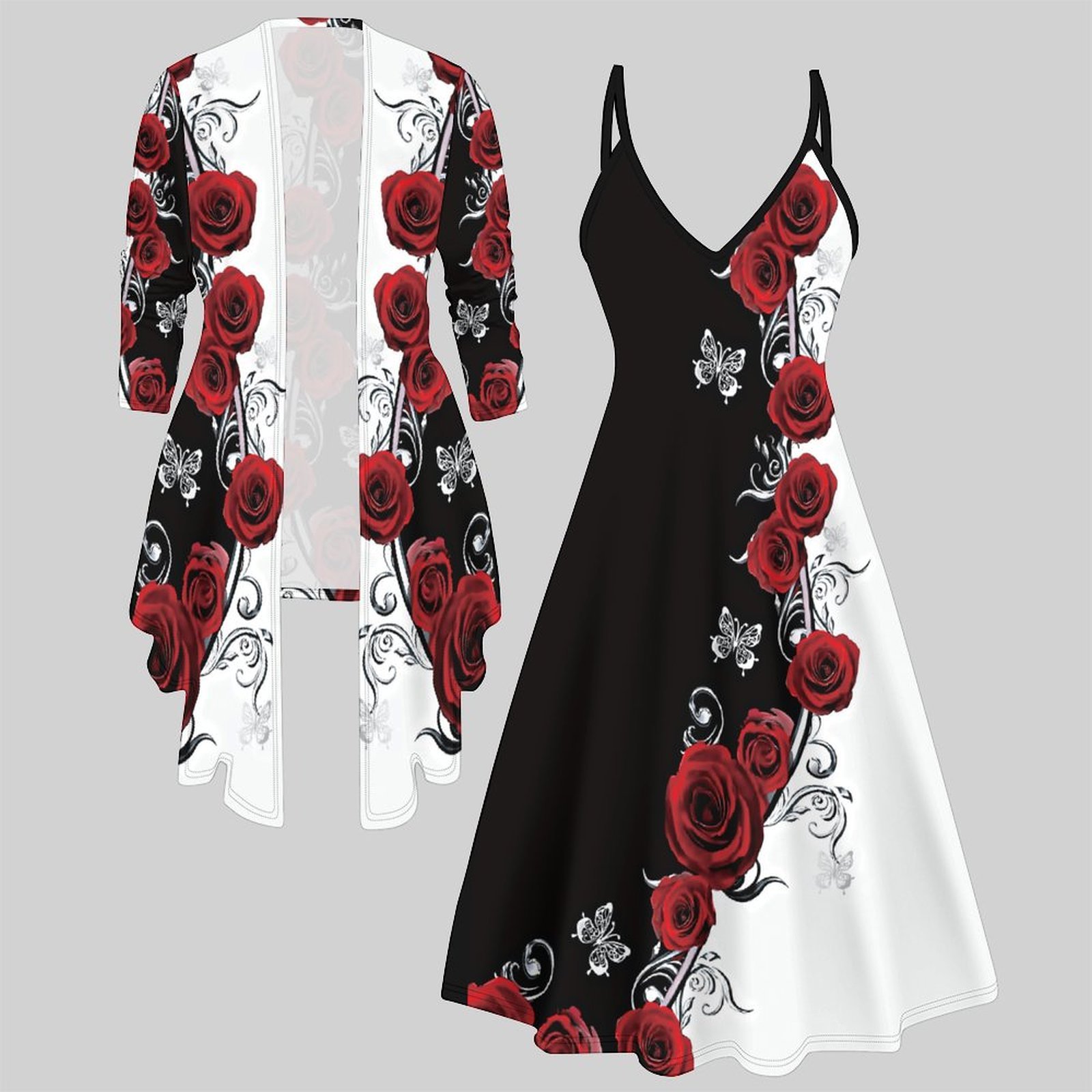 Print Two Piece Set Women Midi - огляд і ціна Winter Clothing Deals