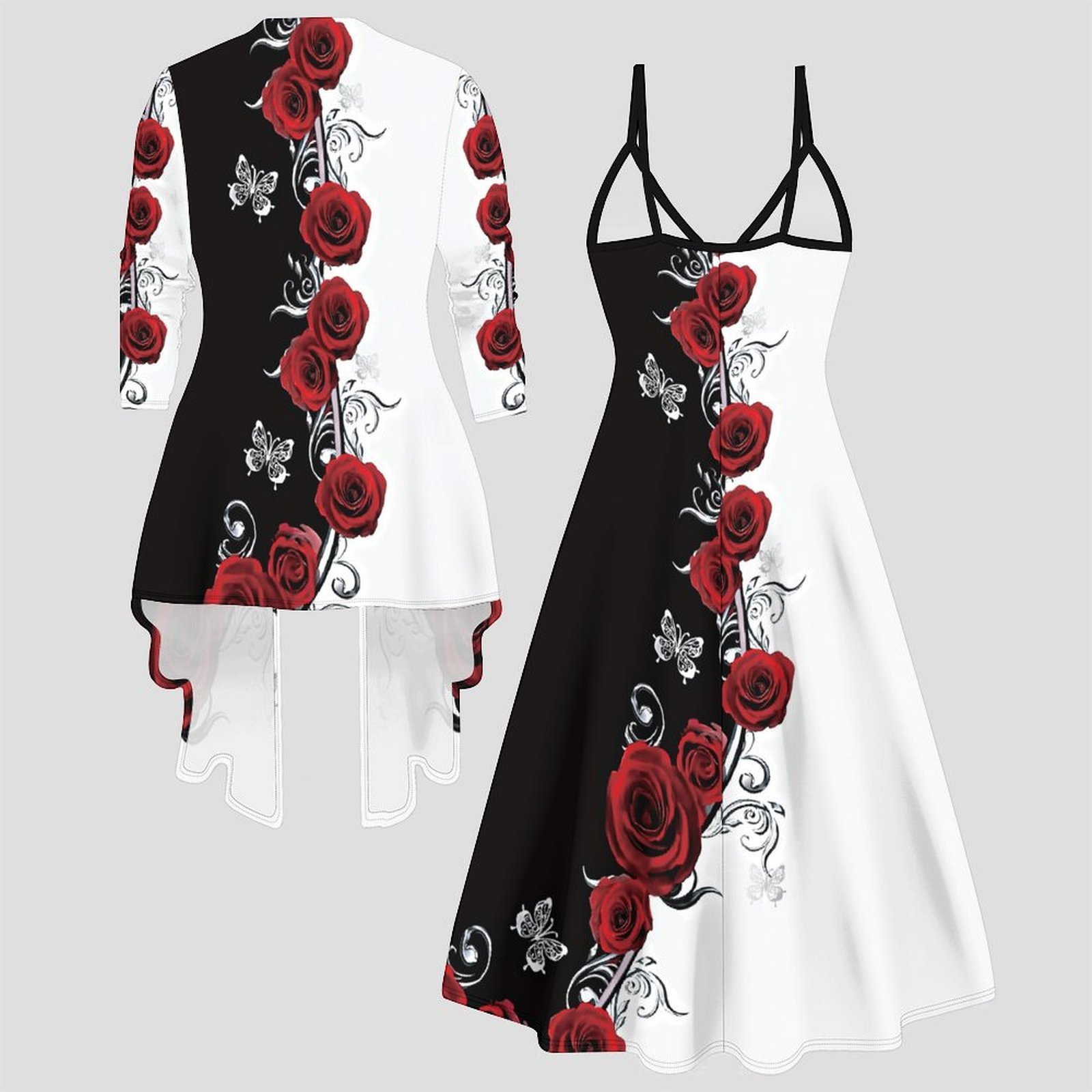 Print Two Piece Set Women Midi - огляд і ціна Winter Clothing Deals